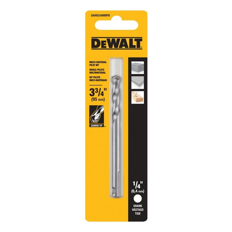 DEWALT DAH9334MMPB  3-3/4in Carbide Tipped Hole Saw Pilot Drill