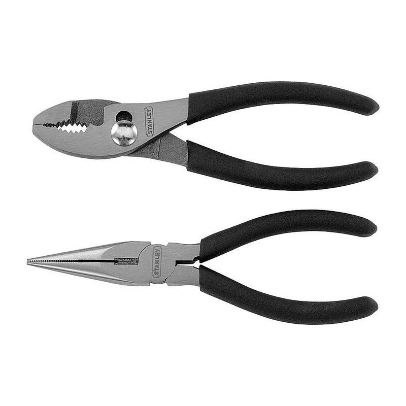 Stanley 84-212 6in Slip Joint And Needle Nose Plier Set