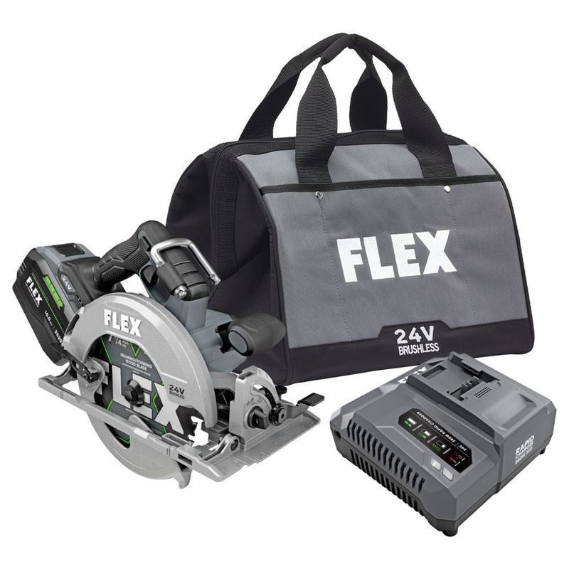 FLEX FX2141-1J 24V 7-1/4 in Circular Saw Stacked-Lithium Kit