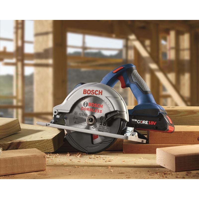 Bosch CCS180-B15 18V 6-1/2 In. Blade Left Circular Saw Kit with (1) CORE18V 4.0 Ah Compact Battery