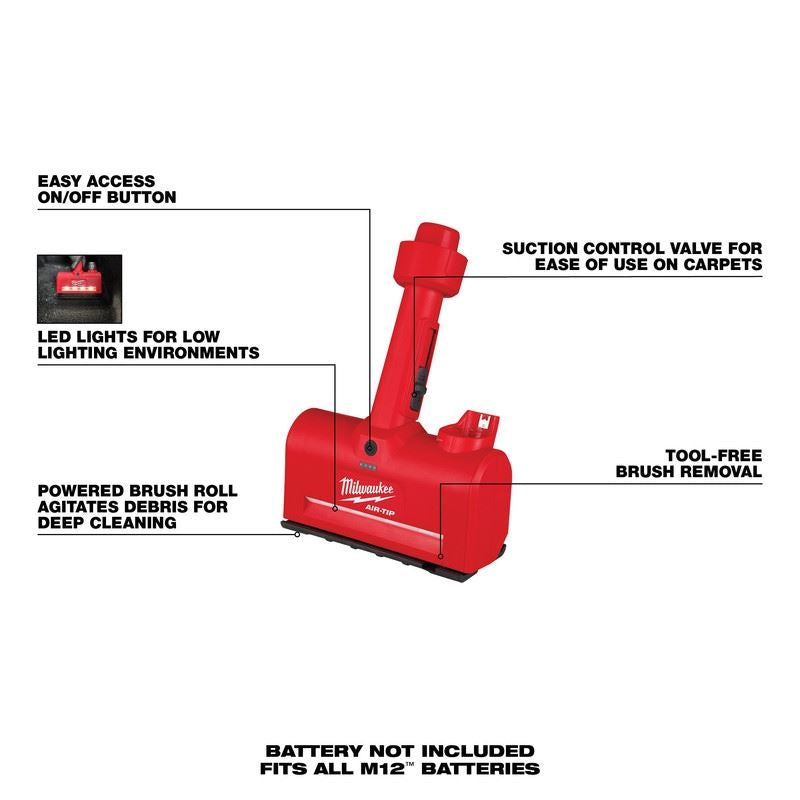 Milwaukee 0980-20 M12 AIR-TIP Utility Nozzle (Tool Only)