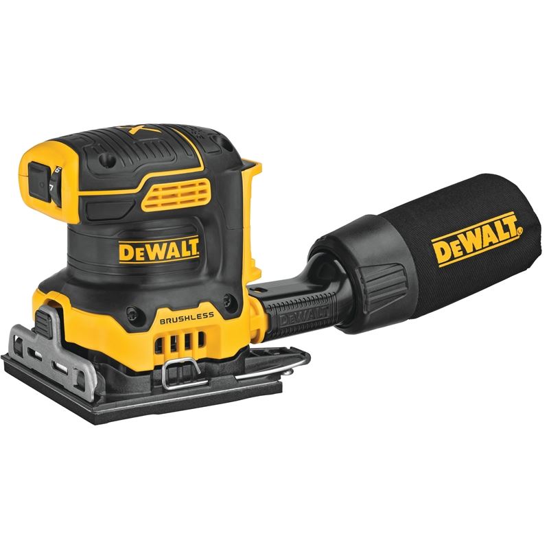 DEWALT DCW200B 20V MAX* XRÂ® Brushless Cordless 1/4 Sheet Variable Speed Sander (Tool Only)