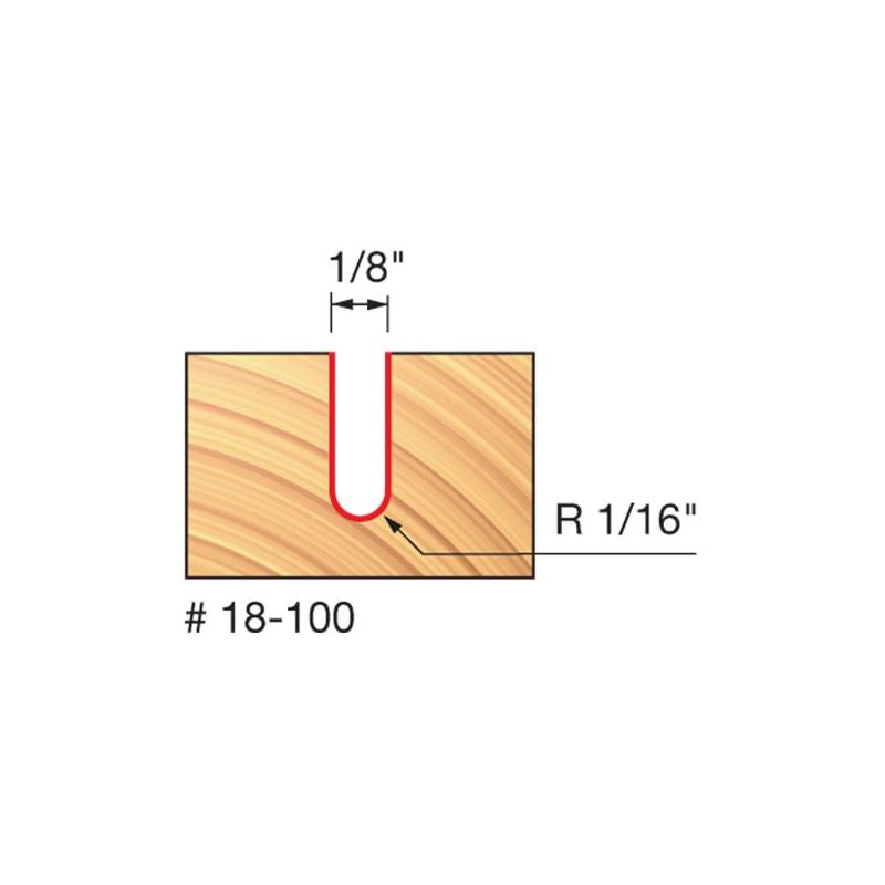 Freud | 18-100 1/16 Radius Round Nose Bit