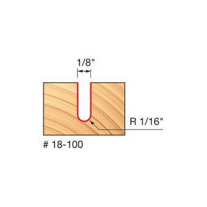 Freud | 18-100 1/16 Radius Round Nose Bit