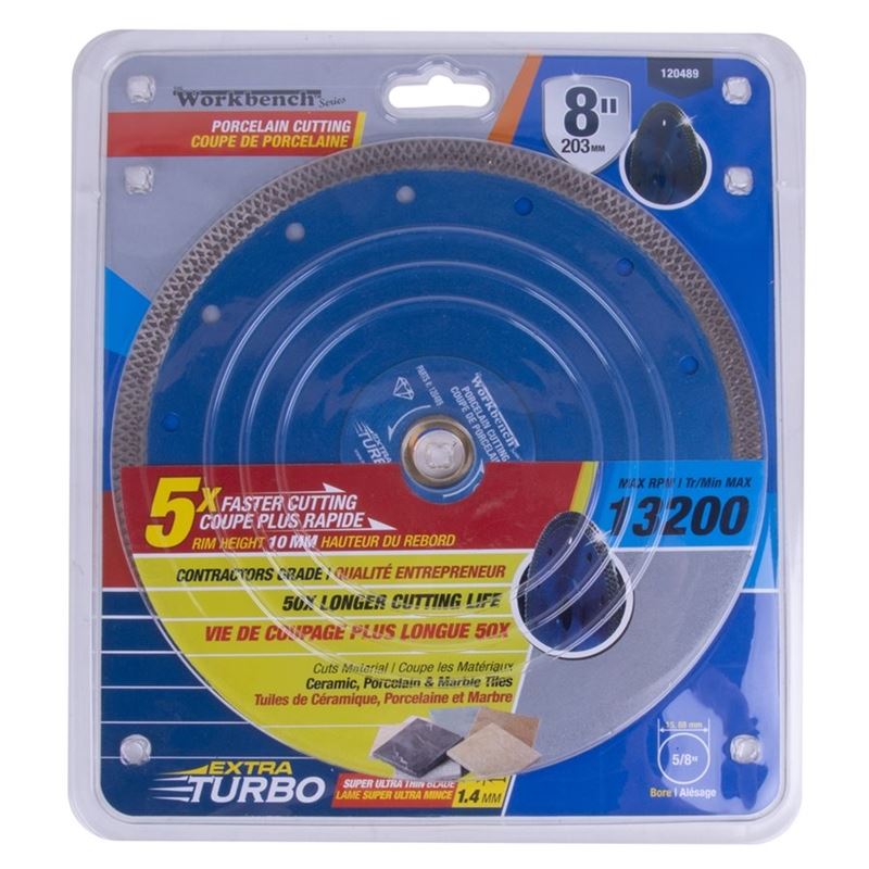 Workbench 8 in. Super Thin Diamond Saw Blade