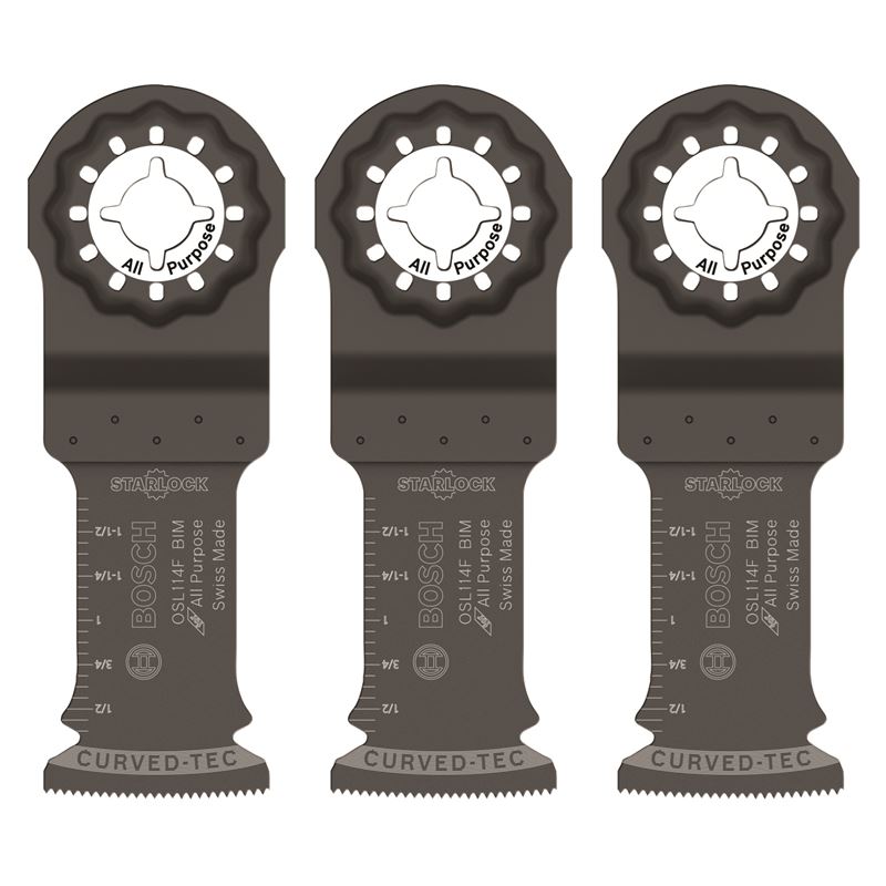 Bosch | OSL114F-3 1-1/4 In. Starlock Bi-Metal Plunge Cut Blade 3 Pk.