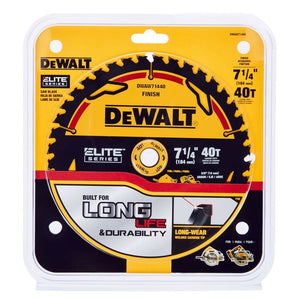 DEWALT DWAW71440  7-1/4in 40T ELITE SERIES Circular Saw Blade