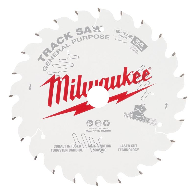 Milwaukee 48-40-0624 6-1/2in 24T General Purpose Track Saw Blade