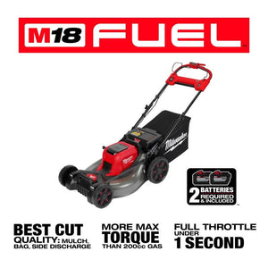 Milwaukee 2823-22HD M18 FUEL 21in Self-Propelled Dual Battery Mower Kit