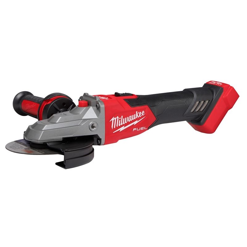 Milwaukee 2887-20 M18 FUEL 5in Flathead Braking Grinder, Slide Switch Lock-On