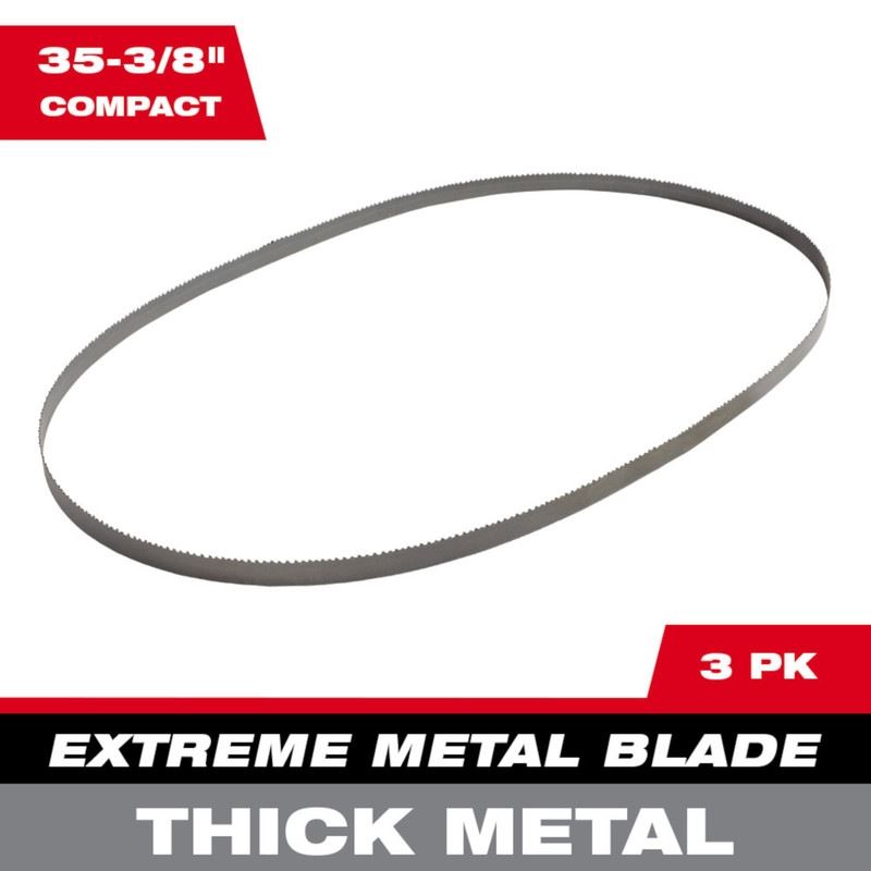 Milwaukee 48-39-0609 Extreme Thick Metal Band Saw Blades 3 pk Compact