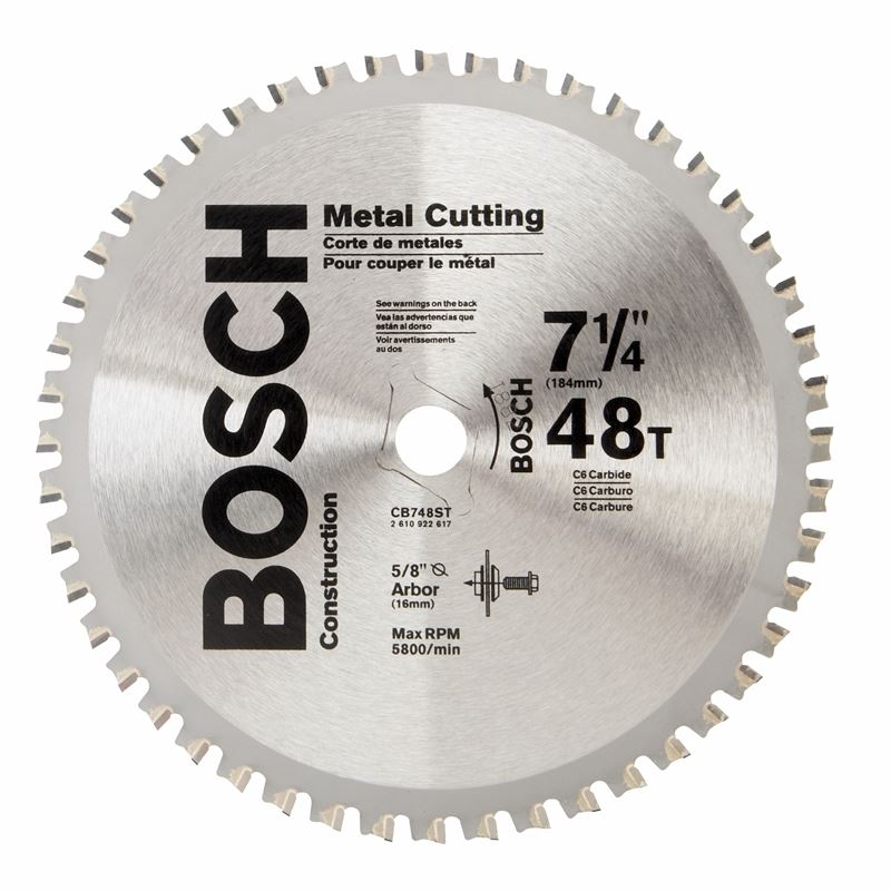 Bosch | CB748ST 7-1/4" 48 Tooth Ferrous Metal Cutting Circular Saw Blade