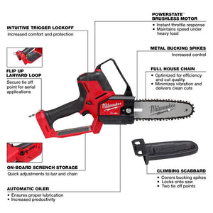 Milwaukee 3004-20 M18 FUEL HATCHET 8in Pruning Saw