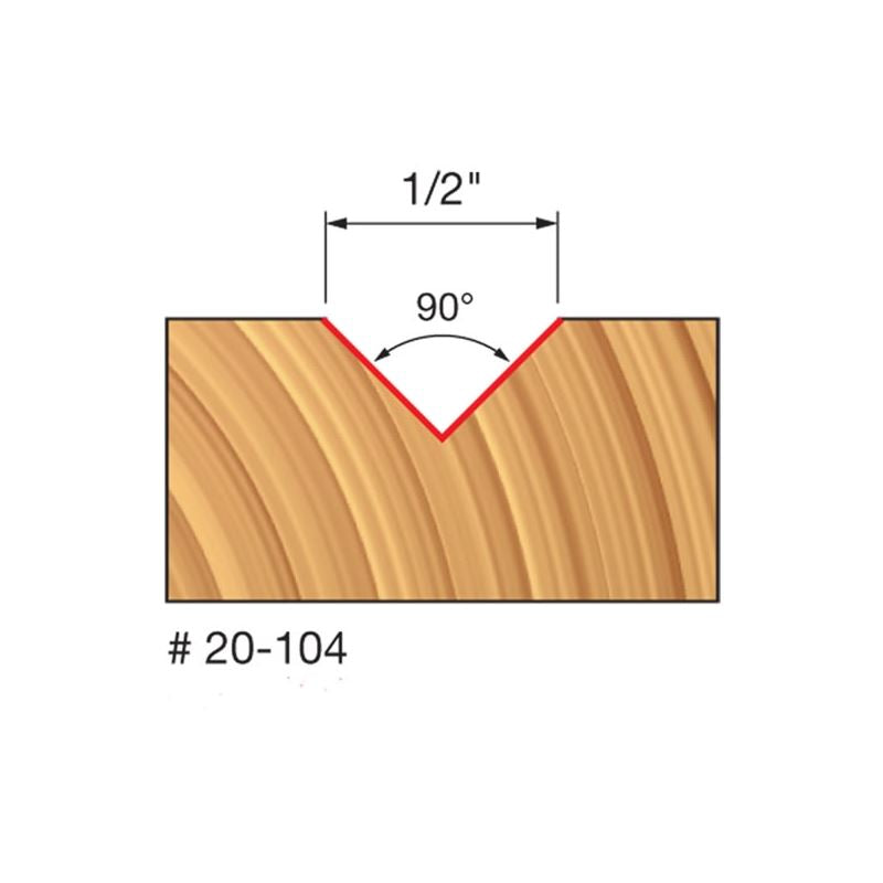 Freud | 20-104 1/2 (Dia.) V Grooving Bit