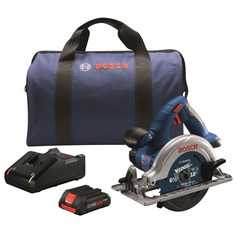 Bosch CCS180-B15 18V 6-1/2 In. Blade Left Circular Saw Kit with (1) CORE18V 4.0 Ah Compact Battery