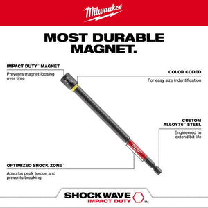 Milwaukee 49-66-4583 SHOCKWAVE Impact Duty 5/16in x 6in Magnetic Nut Driver