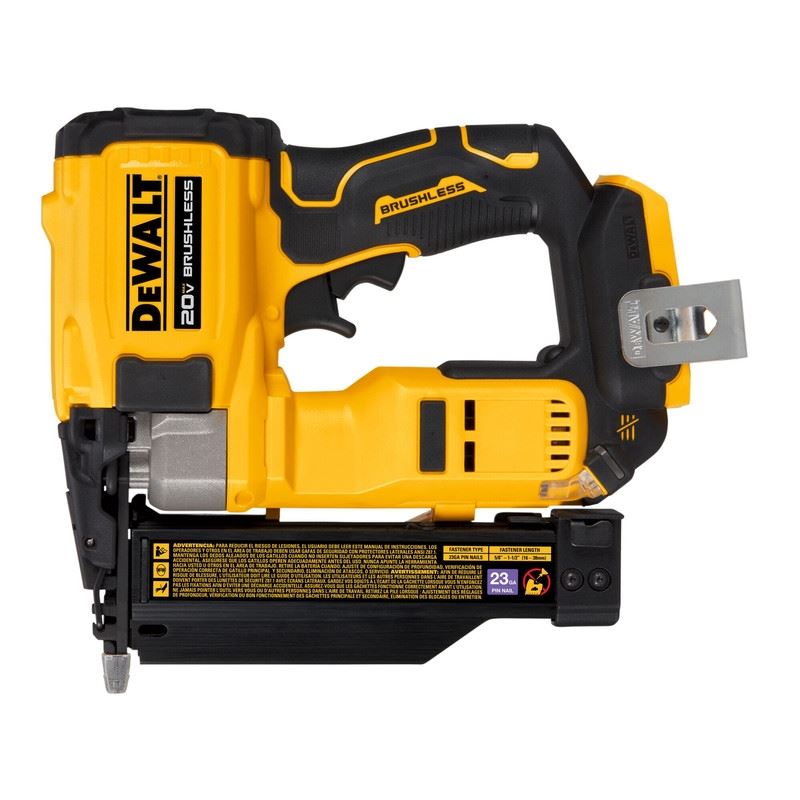 DEWALT DCN623B ATOMIC COMPACT SERIES 20V MAX Brushless Cordless 23 Ga. Pin Nailer (Tool Only)