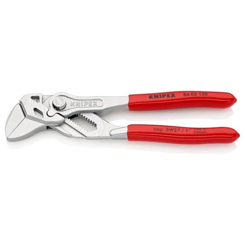 KNIPEX 86 03 150 SBA 6 in Pliers Wrench, Chrome