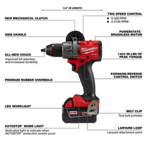 Milwaukee 2903-22 M18 FUEL 1/2in Drill/Driver Kit