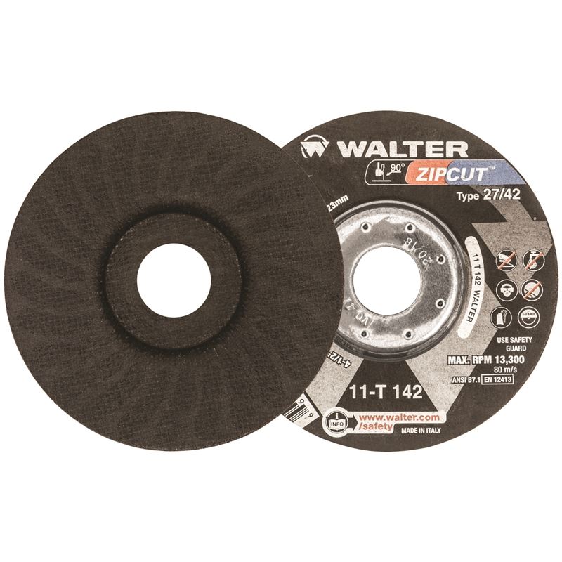 WALTER 11T142 ZIP WHEEL CUT-OFF  4-1/2in X 3/64  TYPE 27