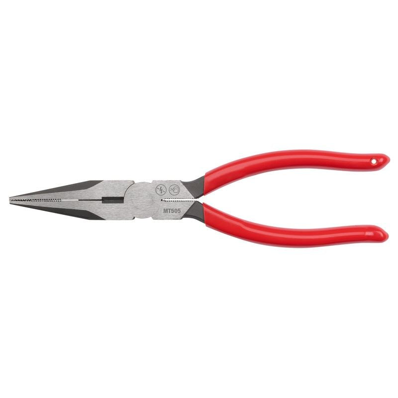 Milwaukee MT505 8in Long Nose Dipped Grip Pliers (USA)