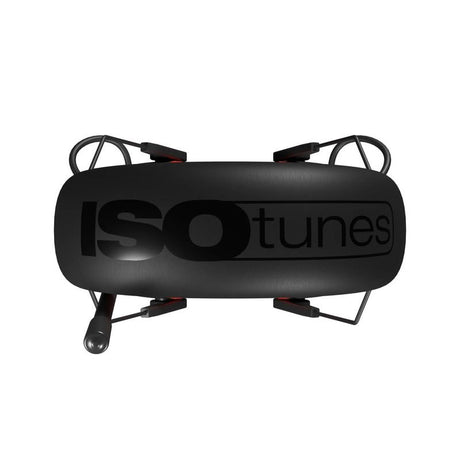 ISOtunes IT-91 AIR DEFENDER AM/FM EARMUFF - BLACK/SAETY RED