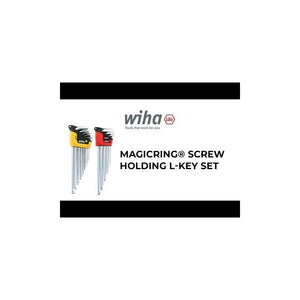 Wiha MagicRing Screw Holding Ball Hex Inch and Metric L-Key Set in ErgoStar holder