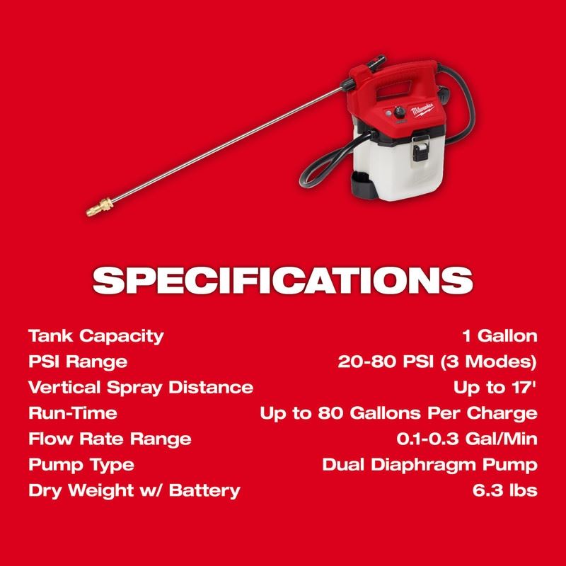 MILWAUKEE 2528-21G1 M12 1 Gallon Handheld Sprayer Kit