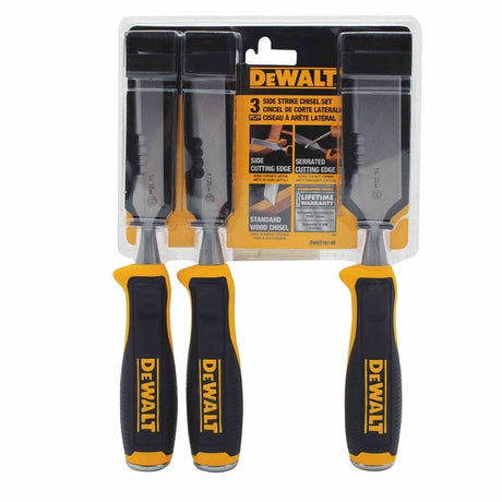 DEWALT DWHT16148 3 pc Side Strike Wood Chisel Set