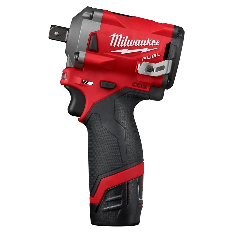 Milwaukee 2555P-22 M12 FUEL 1/2 Stubby Impact Wrench w/ Pin Detent Kit