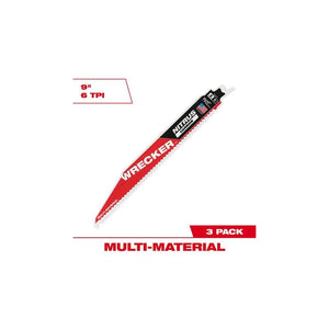 Milwaukee 48-00-5272 The WRECKER with Nitrus Carbide SAWZALL Blade - 9in