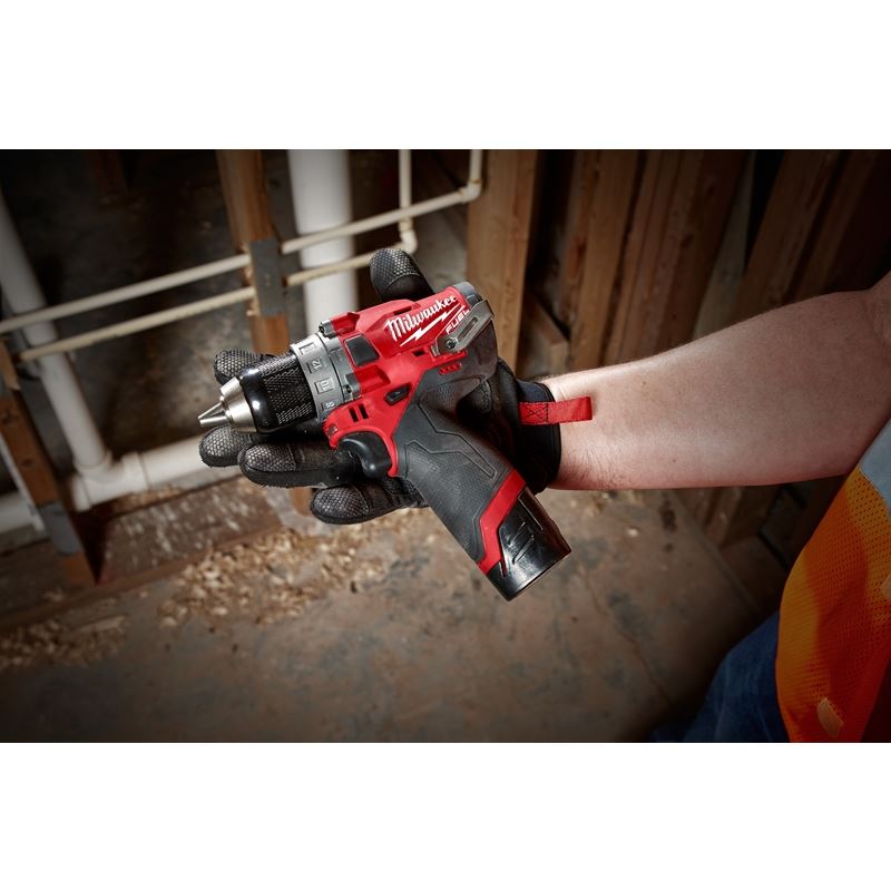 2504-22 M12 FUEL 12 Volt Lithium-Ion Brushless Cordless 1/2 in. Hammer Drill Kit