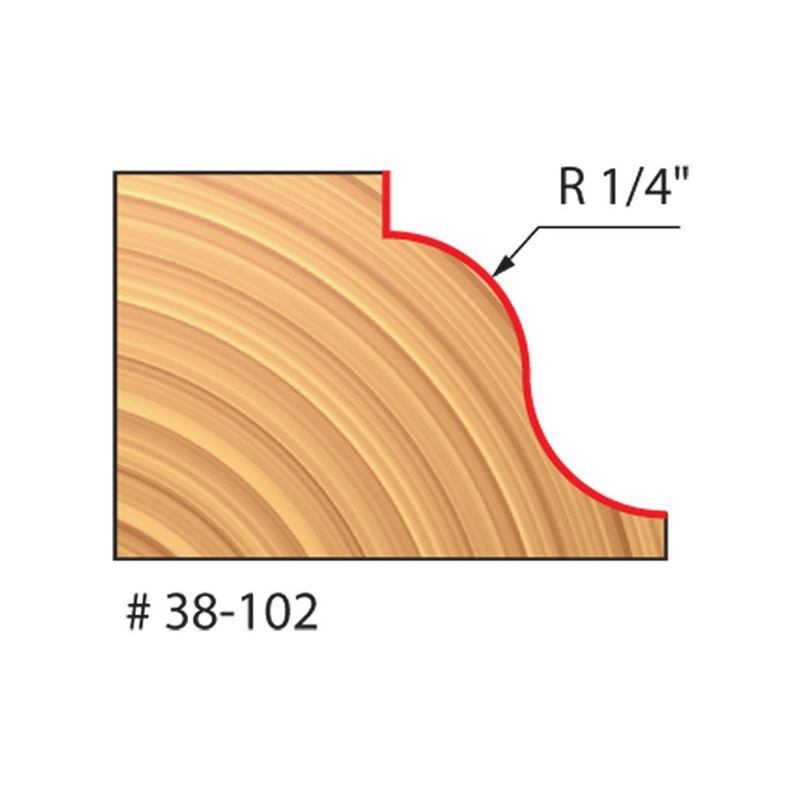 Freud | 38-102 1-3/8 (Dia.) Roman Ogee Bit (Quadra-Cut)