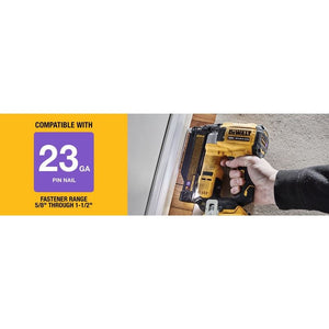 DEWALT DCN623B ATOMIC COMPACT SERIES 20V MAX Brushless Cordless 23 Ga. Pin Nailer (Tool Only)