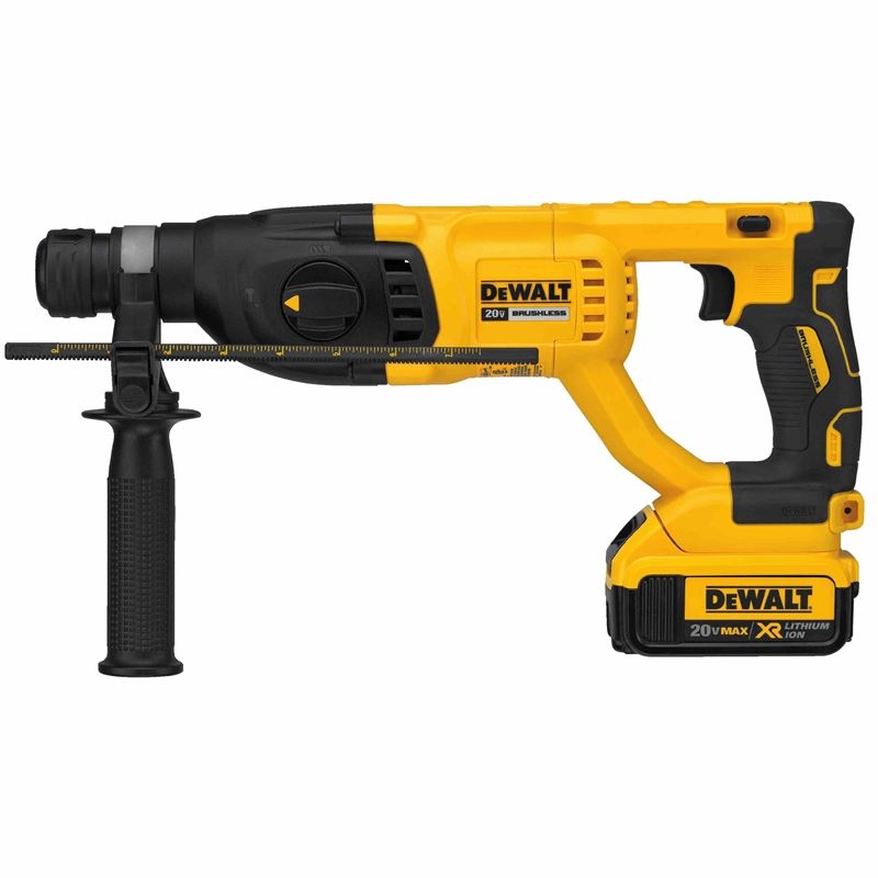 DEWALT DCH133M2 20V Max XR Brushless 1â€ D-Handle Rotary Hammer