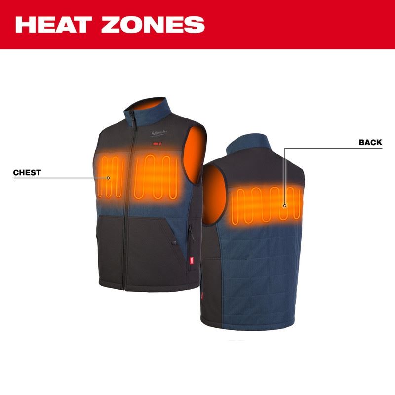 Milwaukee 305BL-20 M12 HEATED AXIS VEST - BLUE