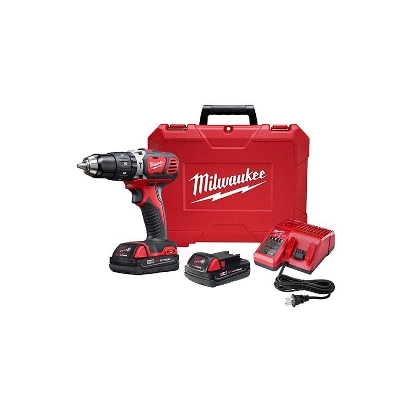 Milwaukee 2607-22CT M18 Compact 1/2 Hammer Drill/Driver Kit