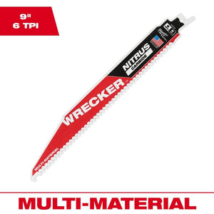 Milwaukee 48-00-5272 The WRECKER with Nitrus Carbide SAWZALL Blade - 9in