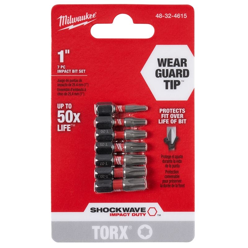 48-32-4615 SHOCKWAVE Impact Torx Insert Bit Set - 7 Piece