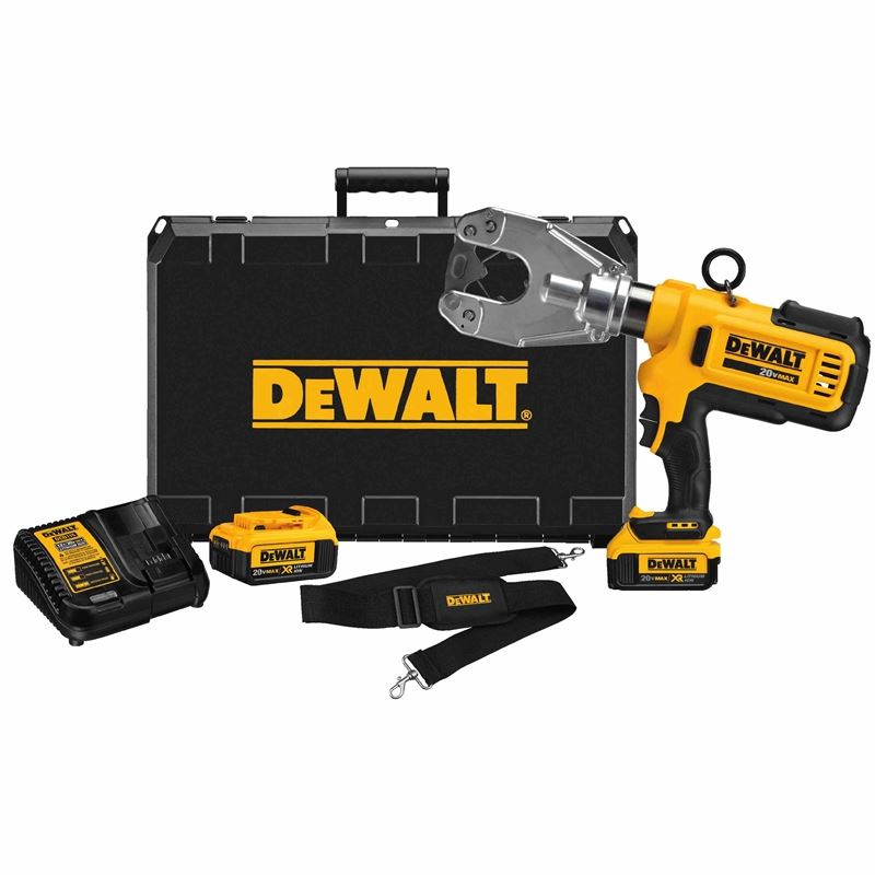 DEWALT DCE350M2 20V MAX* DIELESS CABLE CRIMPING TOOL KIT