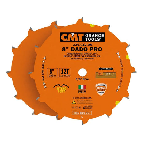 CMT 230.012.08 8 in Dado PRO Set - 12T