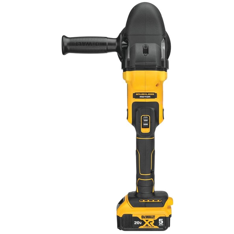 DEWALT DCM848P2 20V MAX* XRÂ® 5 in. (125mm) Cordless Variable Speed Random Orbit Polisher Kit