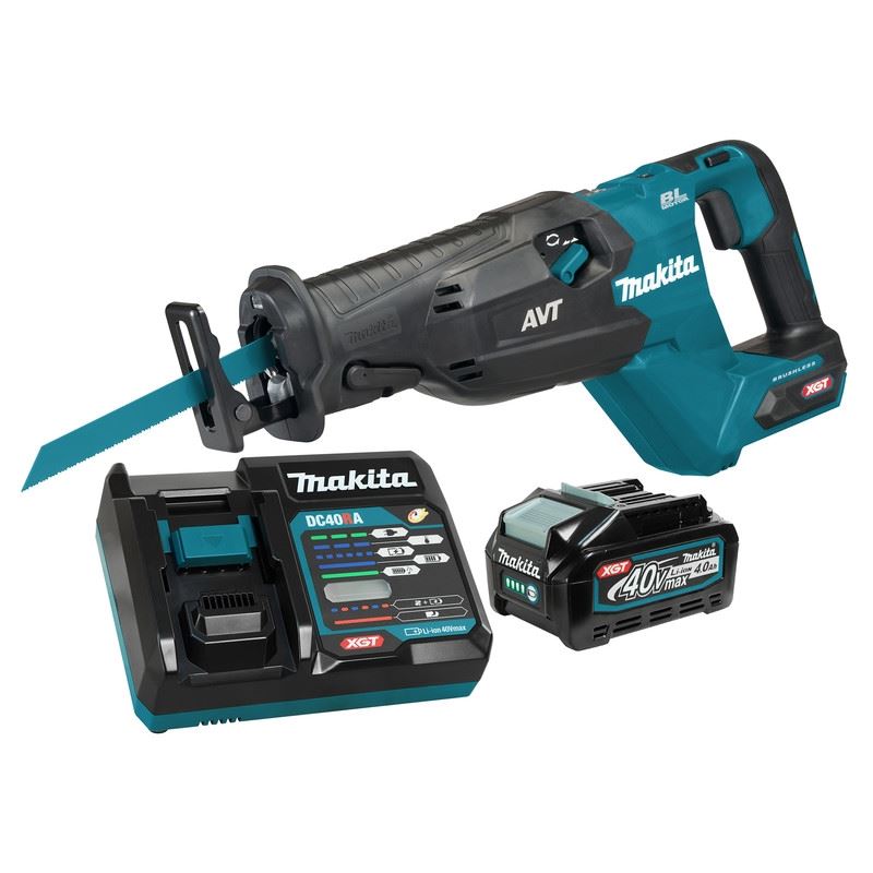 Makita JR002GM102 40V MAX XGT Li-Ion Brushless Cordless Reciprocating Saw w/ AVT  and XPT (4.0 Ah Kit)