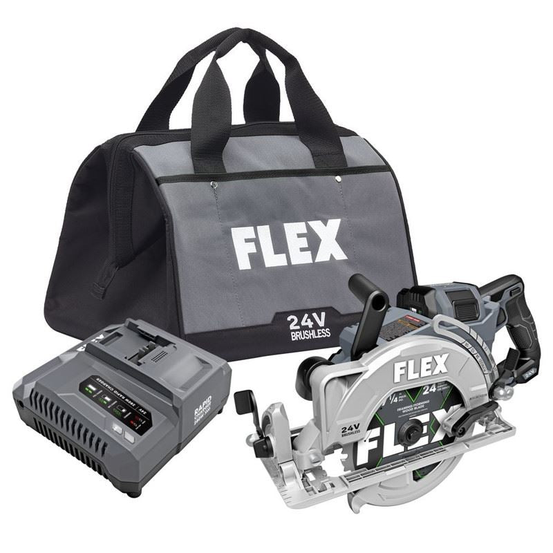 FLEX FX2141R-1J 7-1/4 in Rear Handle Saw Circular Saw Stacked Lithium Kit