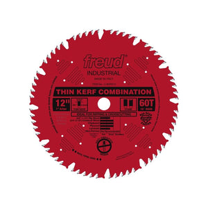 Freud | LU83R012 12" 60 Tooth ATB Thin Kerf Combination Saw Blade