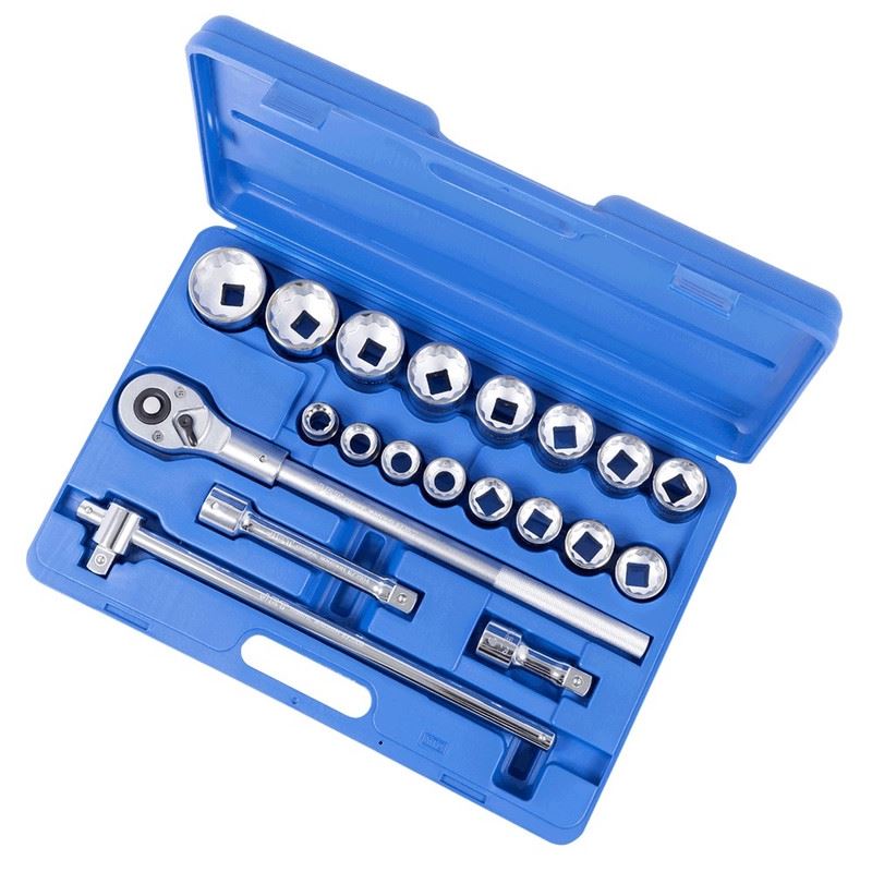 Jet 600407 21-PC 3/4in DR METRIC SOCKET SET - 12 POINT