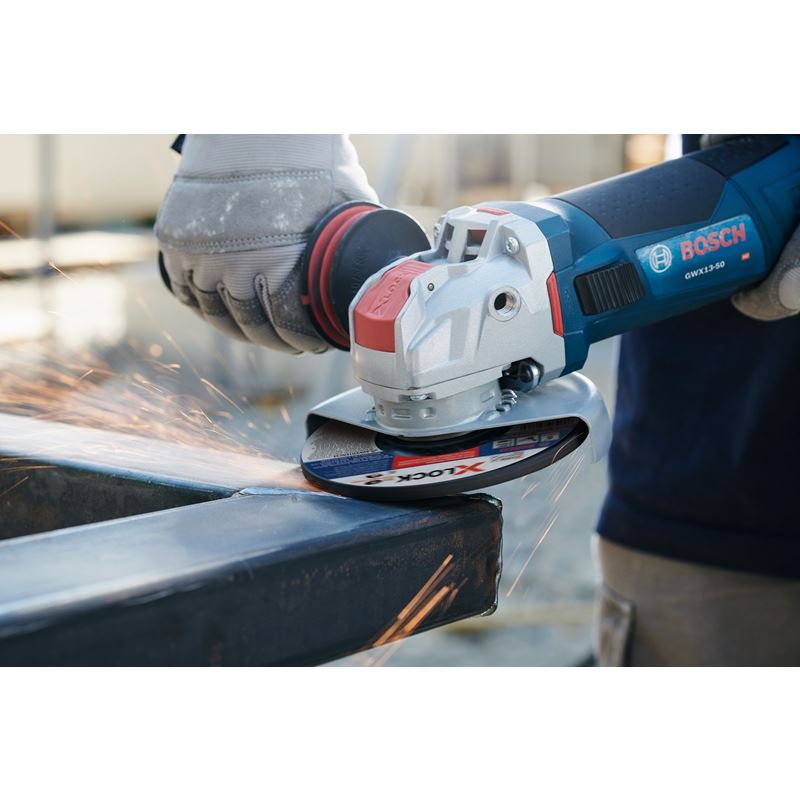 Bosch GWX10-45PE 4-1/2 In. X-LOCK Ergonomic Angle Grinder with Paddle Switch