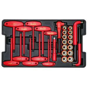 WIHA 32800 80 PIECE MASTER ELECTRICIAN'S INSULATED TOOLS SET IN ROLLING HARD CASE