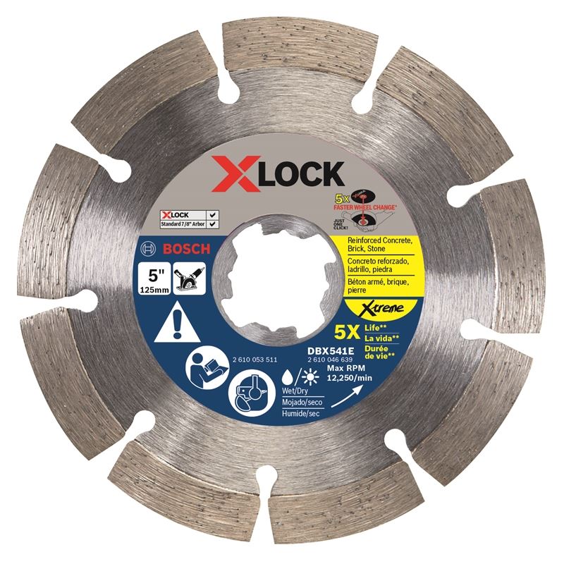 Bosch DBX541E 5 In. X-LOCK Xtreme Segmented Diamond Blade