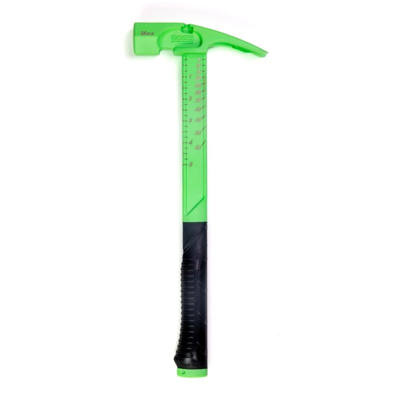 BOSS HAMMER 16oz PRO SERIES GREEN CERAKOTE TITANIUM HAMMER - MILLED